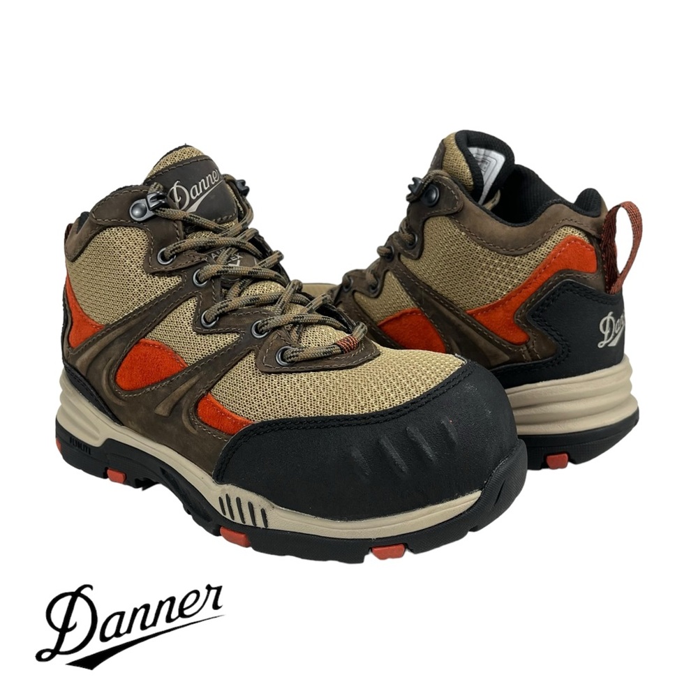 Danner Womens 5.5 Springfield Brown Bronze Comp Toe Work Boots‎